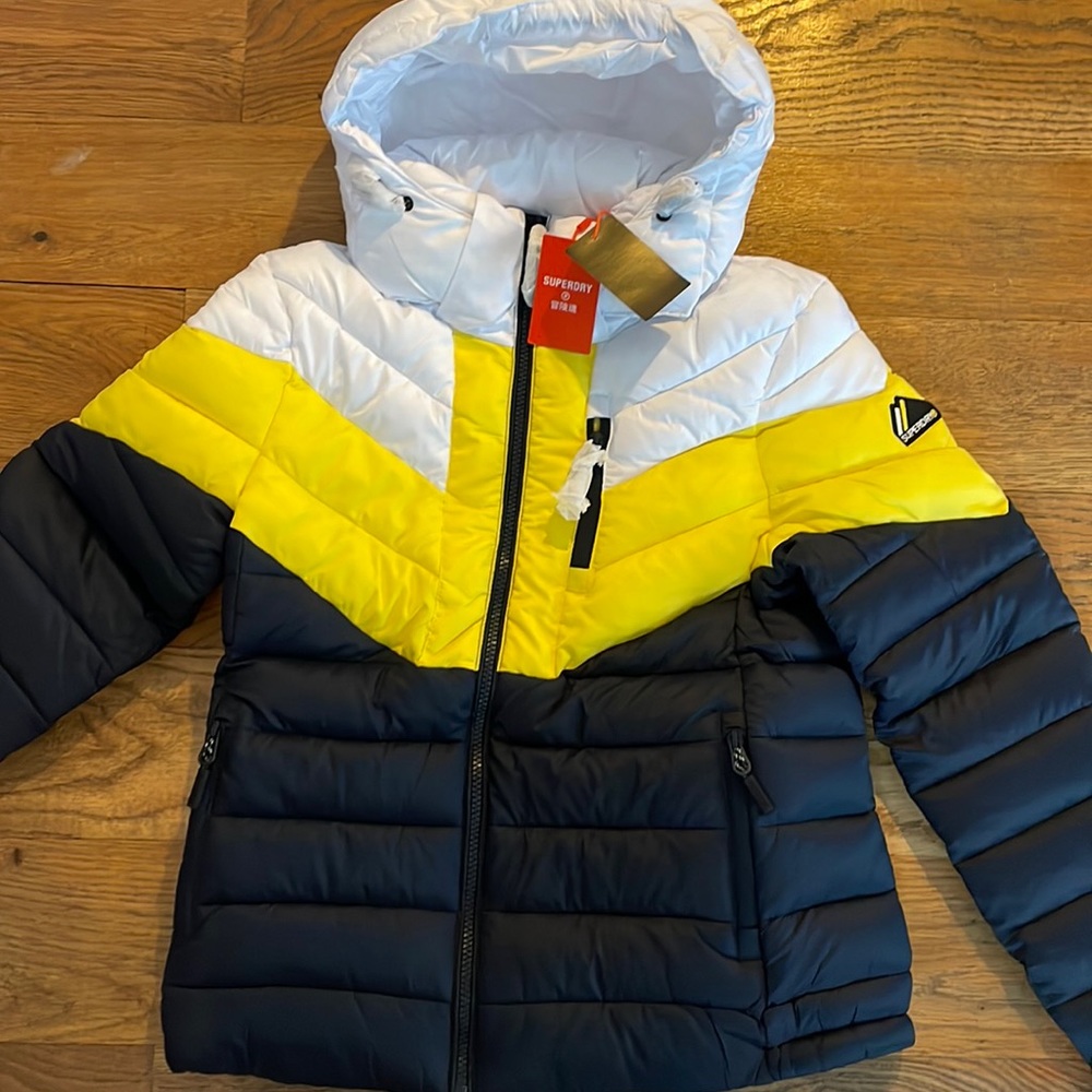 NWT Superdry Color Block Fuji jacket, size S (US 6)